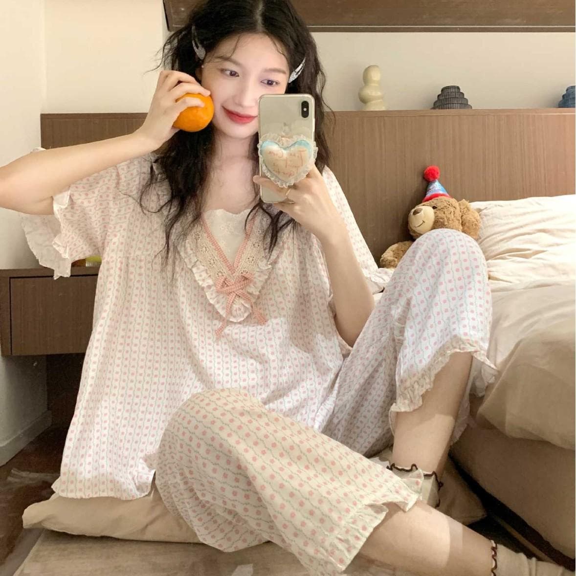 B76 Bộ Pyjama Hoa Nhí TN-QD
