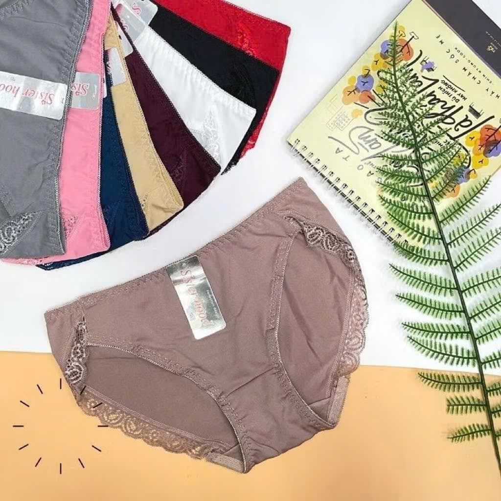 QL04 (723) Quần lót Sisterhood thun lạnh viền ren